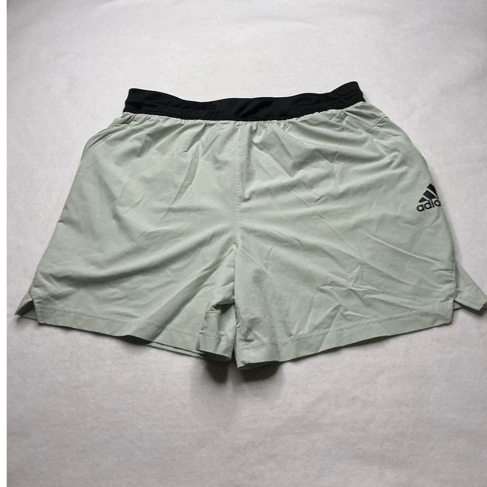 Adidas Mens Aeroready Athletic Shorts Sage Green Large